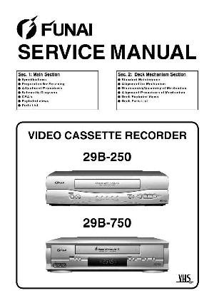 Сервисная инструкция Funai 29B-250, 29B-750 ― Manual-Shop.ru