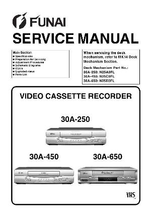 Сервисная инструкция Funai 30A-250, 30A-450, 30A-650 ― Manual-Shop.ru