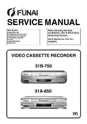 Сервисная инструкция Funai 31B-750, 31A-850 ― Manual-Shop.ru