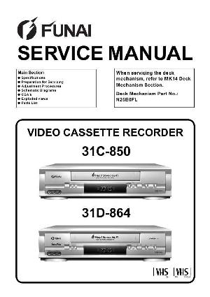 Service manual Funai 31C-850, 31D-864 (HM453FD, HM455ED) ― Manual-Shop.ru