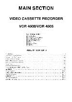 Service manual Funai (AEG) VCR-4500, VCR-4505