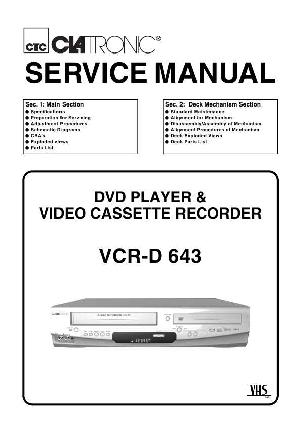 Service manual Funai CLATRONIC VCR-D643 ― Manual-Shop.ru