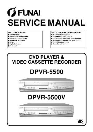 Сервисная инструкция Funai DPVR-5500, DPVR-5500V ― Manual-Shop.ru
