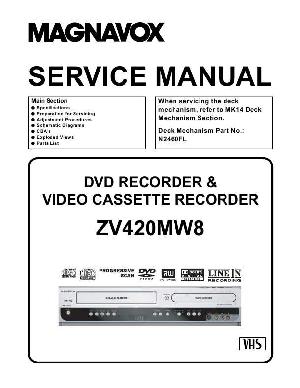 Service manual Funai Magnavox ZV420MW8 ― Manual-Shop.ru
