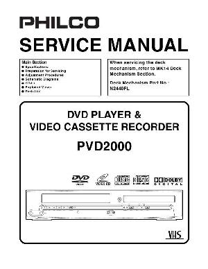 Сервисная инструкция Funai Philco PVD2000 ― Manual-Shop.ru