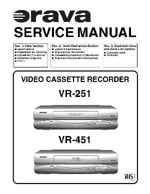 Сервисная инструкция Funai ORAVA VR-251, VR-451 ― Manual-Shop.ru