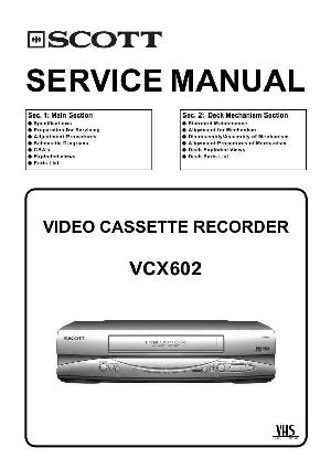 Сервисная инструкция Funai SCOTT VCX602 ― Manual-Shop.ru