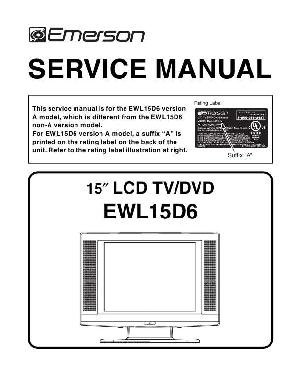 Сервисная инструкция Funai Sylvania EWL15D6 L3152UC ― Manual-Shop.ru