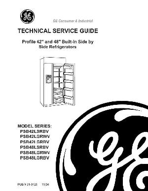 Service manual GE PSB42LSRBV, LGRWV, GRBV, SRBV, GRWV, GRBV refrigerators series ― Manual-Shop.ru