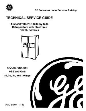 Service manual GE PSS GSS refrigerators series 23", 25",27", 29" ― Manual-Shop.ru