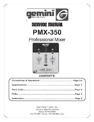 Service manual Gemini PMX-350  ― Manual-Shop.ru