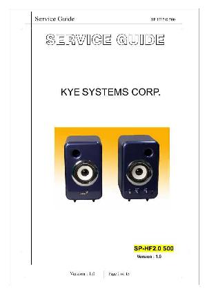 Сервисная инструкция Genius SP-HF2.0 500 ― Manual-Shop.ru
