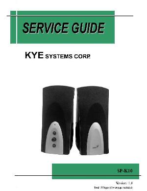 Сервисная инструкция Genius SP-K10 ― Manual-Shop.ru