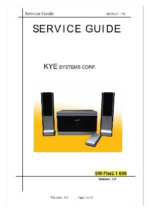 Service manual Genius SW-FLAT 2.1 650 ― Manual-Shop.ru