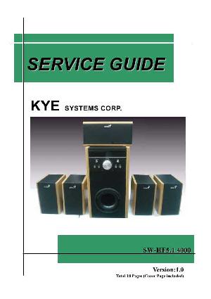 Сервисная инструкция Genius SW-HF5.1, 4000 ― Manual-Shop.ru