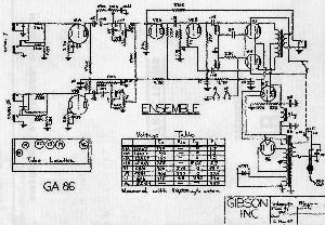 Schematic Gibson GA-86 ― Manual-Shop.ru