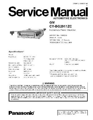 Service manual Panasonic CY-BG2911ZC ― Manual-Shop.ru