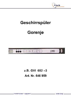 Сервисная инструкция Gorenje GVI-682-3 ― Manual-Shop.ru