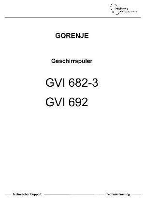 Сервисная инструкция Gorenje GVI-682-3, 692 ― Manual-Shop.ru