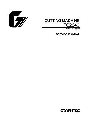 Service manual Graphtec FC2240 ― Manual-Shop.ru