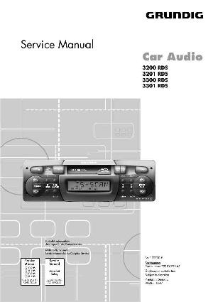 Сервисная инструкция Grundig 3200RDS, 3201RDS, 3300RDS, 3301RDS ― Manual-Shop.ru