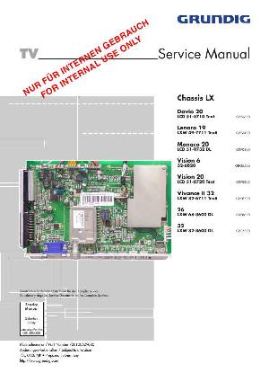 Service manual Grundig 32LXW82-6711, CHASSIS LX ― Manual-Shop.ru