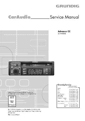 Сервисная инструкция Grundig ADVANCE CC ― Manual-Shop.ru