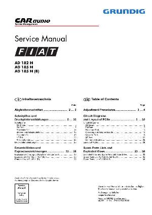 Service manual Grundig AH182, AD185 FIAT ― Manual-Shop.ru