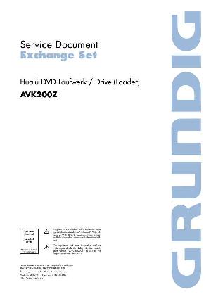 Сервисная инструкция Grundig AVK200Z ― Manual-Shop.ru