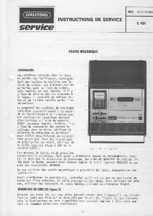 Сервисная инструкция Grundig C431 ― Manual-Shop.ru