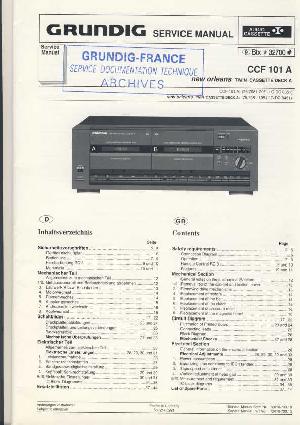 Сервисная инструкция Grundig CCF-101A ― Manual-Shop.ru