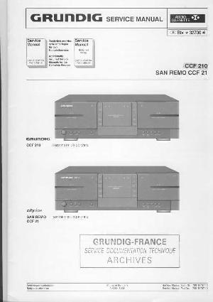 Service manual Grundig CCF-21, CCF-210 ― Manual-Shop.ru