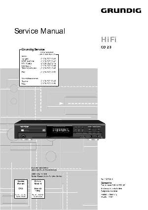 Service manual Grundig CD-23 ― Manual-Shop.ru