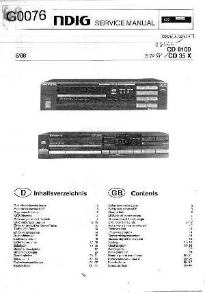 Service manual Grundig CD-8100, CD-35X ― Manual-Shop.ru