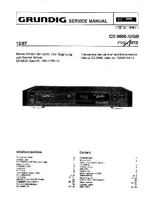 Service manual Grundig CD-9000 ― Manual-Shop.ru