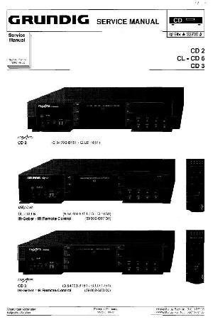 Сервисная инструкция Grundig CD2, CD3, CL-CD6 ― Manual-Shop.ru