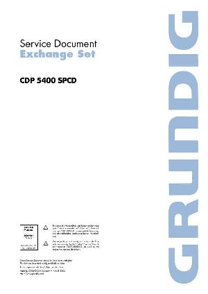 Сервисная инструкция Grundig CDP-5400SPCD ― Manual-Shop.ru