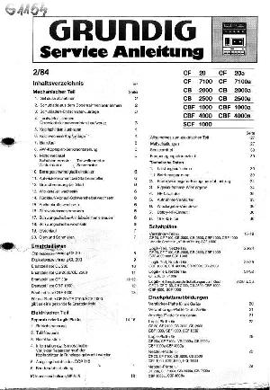 Service manual Grundig CF20 ― Manual-Shop.ru