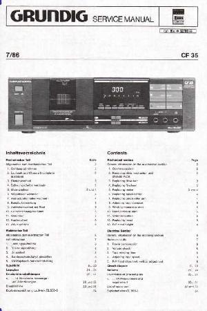Service manual Grundig CF35 ― Manual-Shop.ru