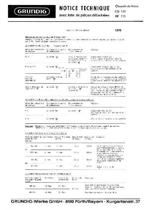 Сервисная инструкция Grundig CS111 ― Manual-Shop.ru