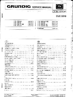 Сервисная инструкция Grundig CUC5310 ― Manual-Shop.ru