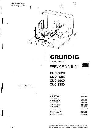 Сервисная инструкция Grundig CUC5820, CUC5835, CUC5860, CUC5880 ― Manual-Shop.ru