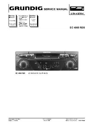 Сервисная инструкция Grundig EC-4000RDS ― Manual-Shop.ru