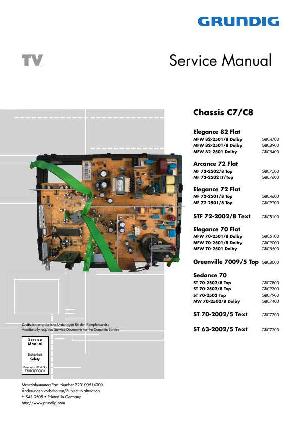 Service manual Grundig ELEGANCE-82FLAT, MFW82-2501/8, CHASSIS C7-C8 ― Manual-Shop.ru