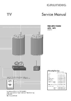 Сервисная инструкция Grundig FINE-ARTS-VISION, LSP3-WT1 ― Manual-Shop.ru