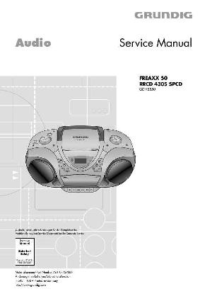 Сервисная инструкция Grundig FREAXX-50, RRCD-4305SPCD ― Manual-Shop.ru