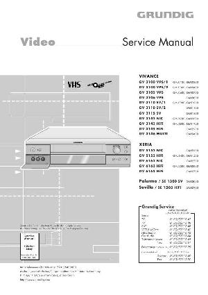 Сервисная инструкция Grundig GV-3100, 3105, 3106, 3110, 3115, 3142, 3143, 3145, 3146 ― Manual-Shop.ru