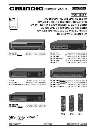 Сервисная инструкция Grundig GV-400VPS, 401VPT, 404SV ― Manual-Shop.ru