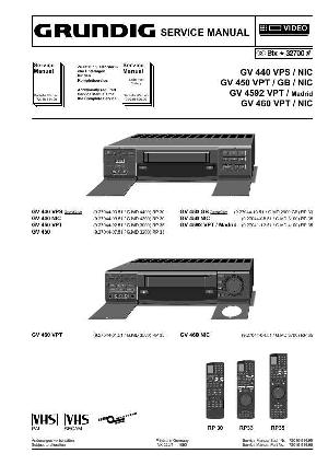 Сервисная инструкция Grundig GV-440, GV-450 GV-460 GV-4592VPT ― Manual-Shop.ru