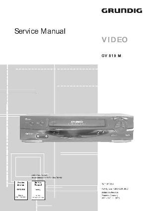 Сервисная инструкция Grundig GV-819M ― Manual-Shop.ru